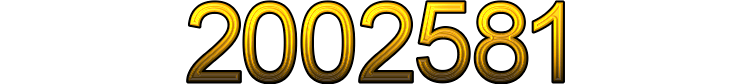 Number 2002581