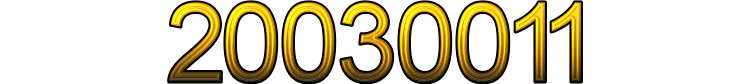 Number 20030011