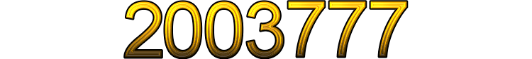 Number 2003777