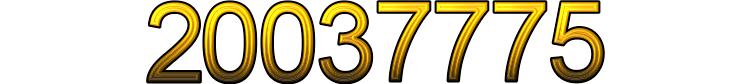 Number 20037775
