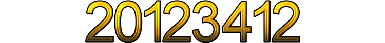 Number 20123412