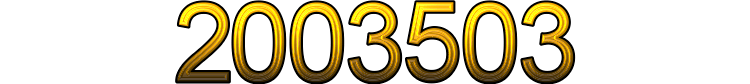 Numeris 2003503
