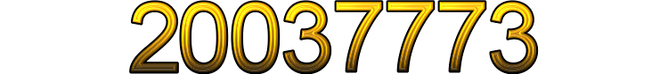 Numeris 20037773